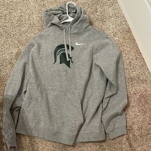 michigan state hoodlie grey size L men’s